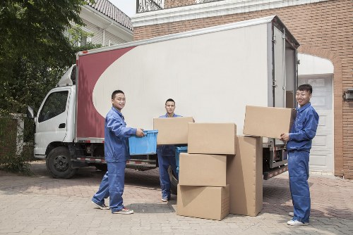 Professional house removalists packing belongings