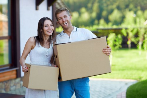 Professional movers assisting with a house move in Denmark Hill