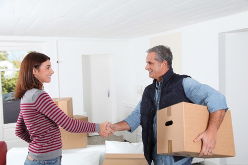 Professional movers packing a house in Croydon