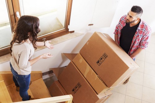 Happy family in their new Pimlico home after a move
